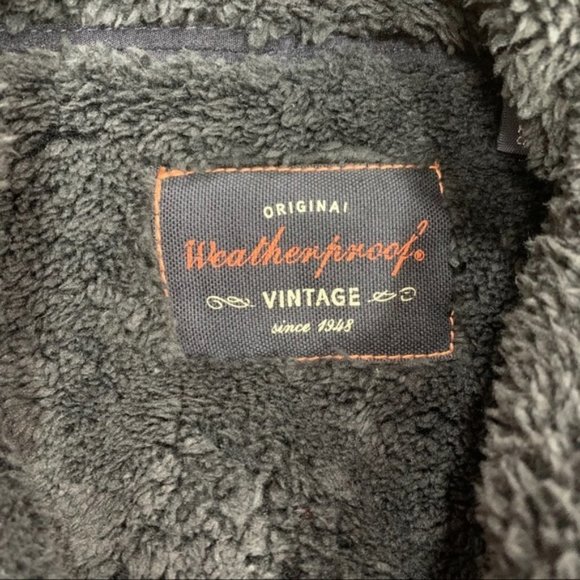 Weatherproof Faux Shearling Lined Funnel Neck Jack - Picture 8 of 10